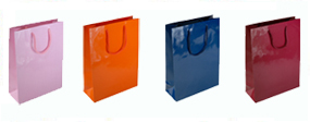 Extra Small Tiny Gloss Laminated Rope Handle Paper Bags-11x15x7cm