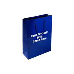 Small Gloss Laminated Paper Bags with Rope Handles-15x20x8cm