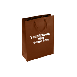 Small Matt Laminated Paper Bags with Rope Handles-15x20x8cm