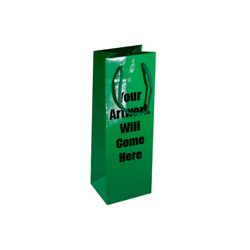 Wine Bottle Bags Gloss Laminated with Rope Handles-12x35x10cm