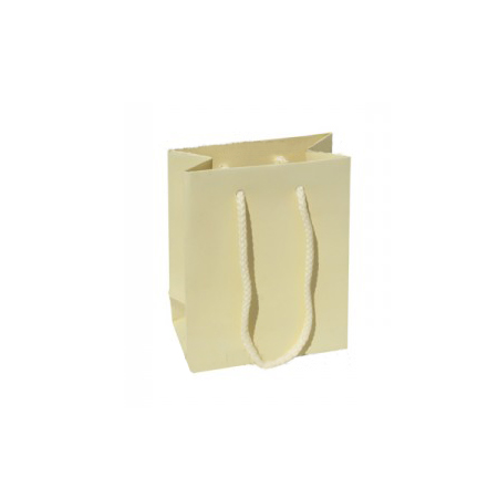 Extra Small Tiny Matt Laminated Rope Handle Paper Bags-11x15x7cm