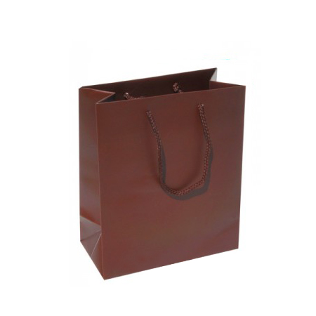 Small Plus Matt Laminated Paper Bags with Rope Handle -20x25x10cm