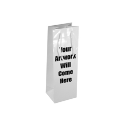 Wine Bottle Bags Gloss Laminated with Rope Handles-12x35x10cm