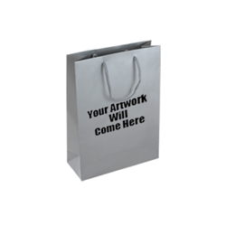 Small Matt Laminated Paper Bags with Rope Handles-15x20x8cm