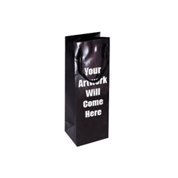 Wine Bottle Bags Gloss Laminated with Rope Handles-12x35x10cm