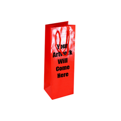 Wine Bottle Bags Gloss Laminated with Rope Handles-12x35x10cm