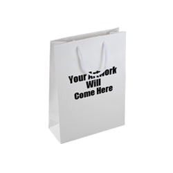 Small Plus Matt Laminated Paper Bags with Rope Handle -20x25x10cm