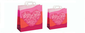 Kraft Gift Bags with Flat Tape Handles