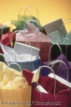 Disabled volunteers put together shelter gift bags Disabled volunteers put together shelter gift bags